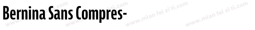 Bernina Sans Compres字体转换